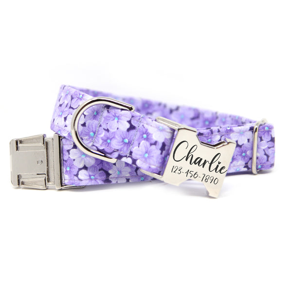 Purple Dog Collar | Floral Collar | Do you Lilac